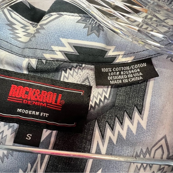 Men's Rock & Roll Western snap shirt - Picture 5 of 7